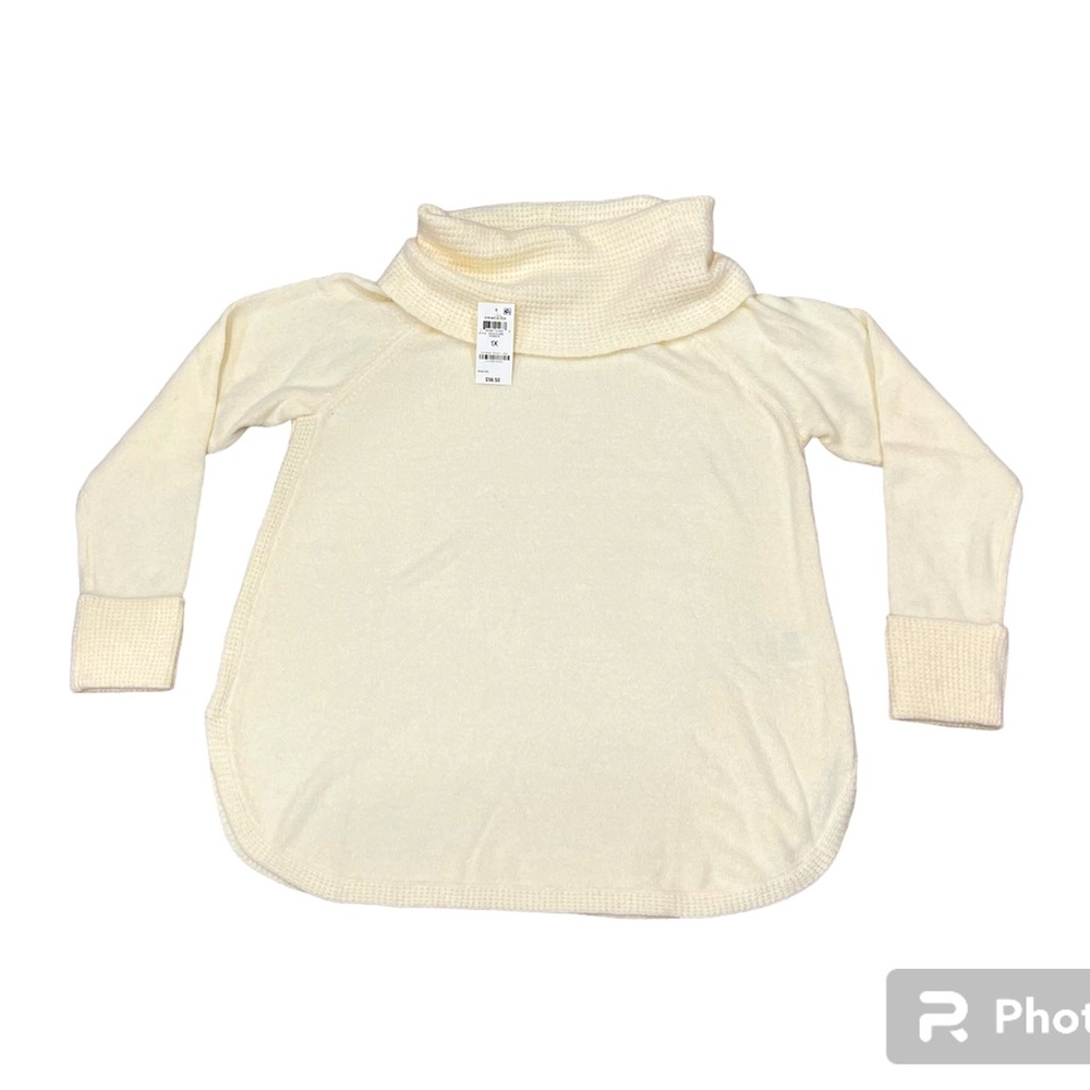 NWT Style & Co Off White Turtleneck Sweater Size 1X